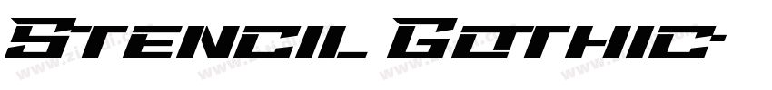Stencil Gothic字体转换